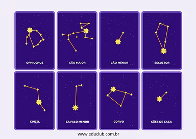Atividade sobre constelações | Educlub